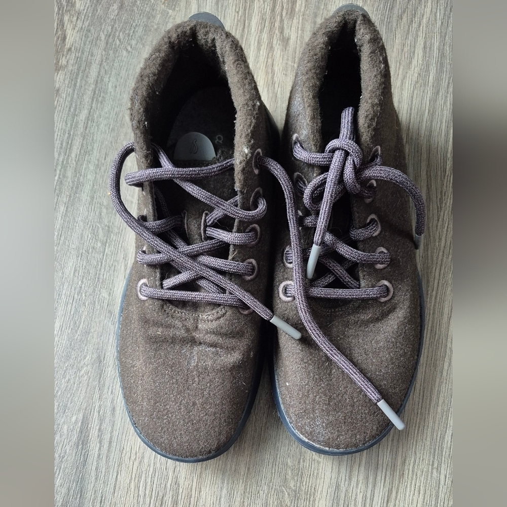 Allbirds Wool Runner-up Mizzles  Brown Hightop Sneakers Sz.8